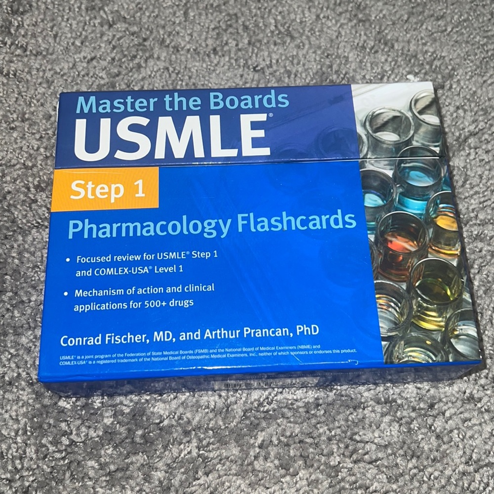NEW! Kaplan Medical Master the Boards Step 1 Pharmacology Flashcards
